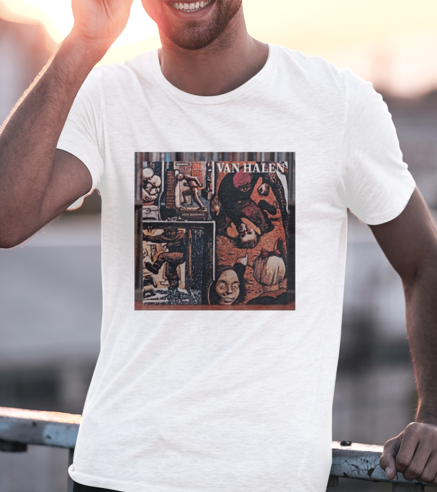 Van Halen Fair Warning Album Cover Art Released 1981 T-Shirt