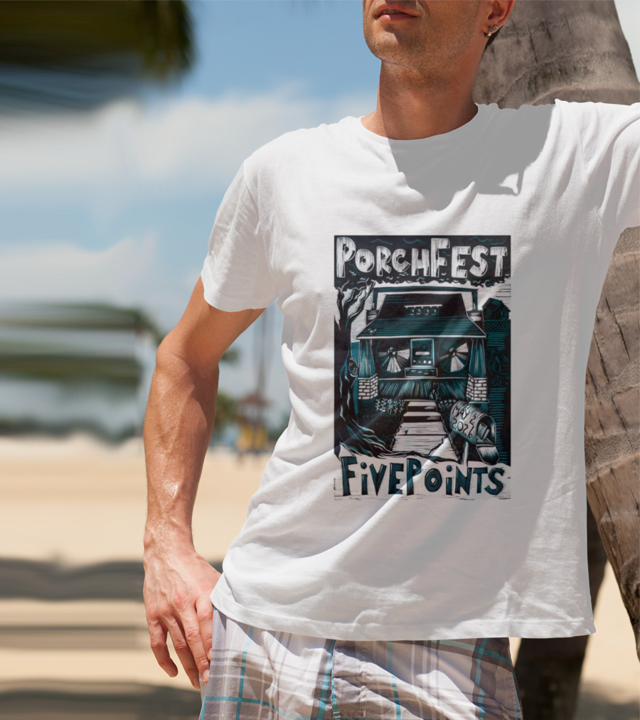 PorchFest FivePoints May 2026 Huntsville AL Music Event T-Shirt