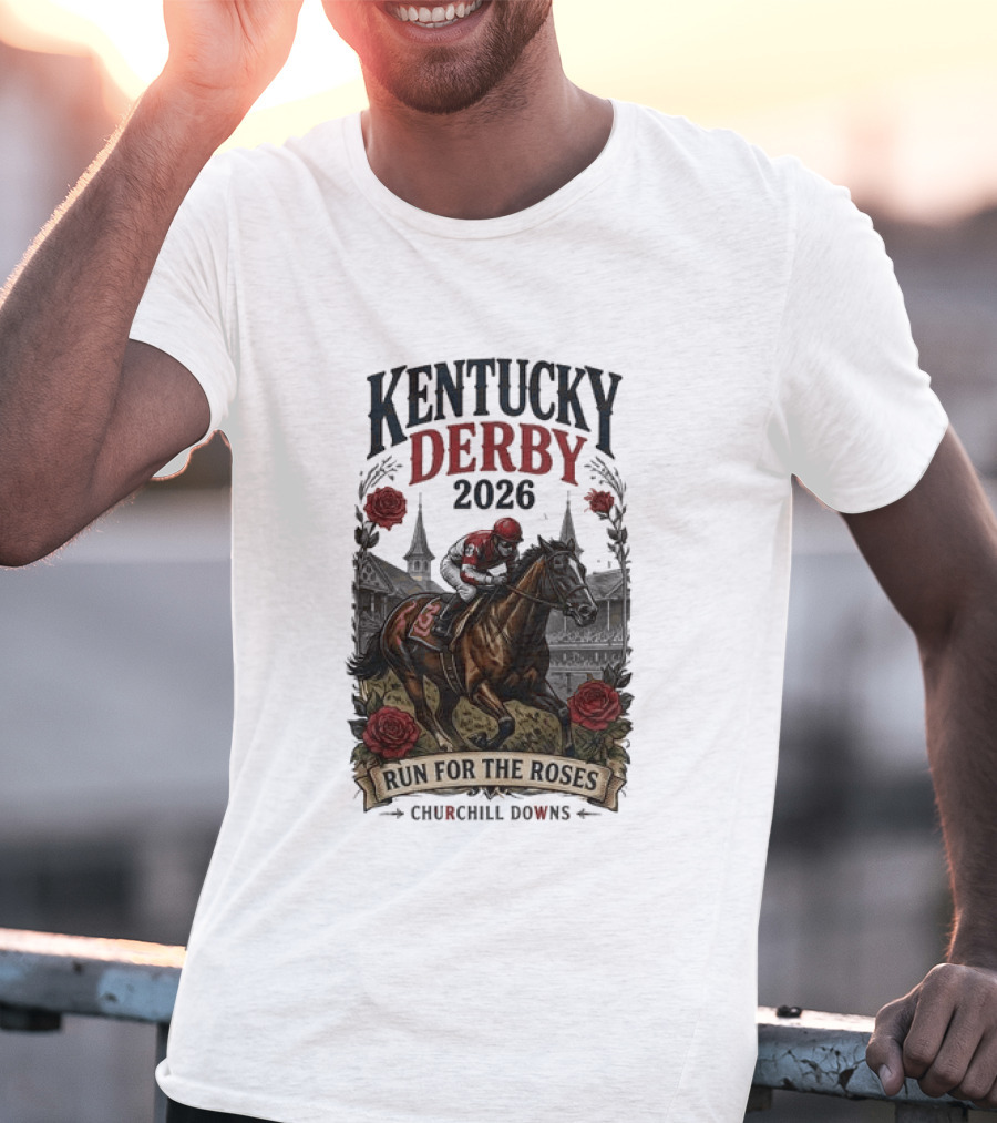 Kentucky Derby 2026 Run For The Roses Churchill Downs T-Shirt