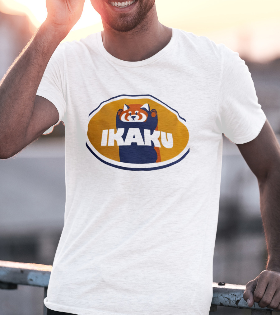 Graniph Ikaku Cartoon Red Panda T-Shirt