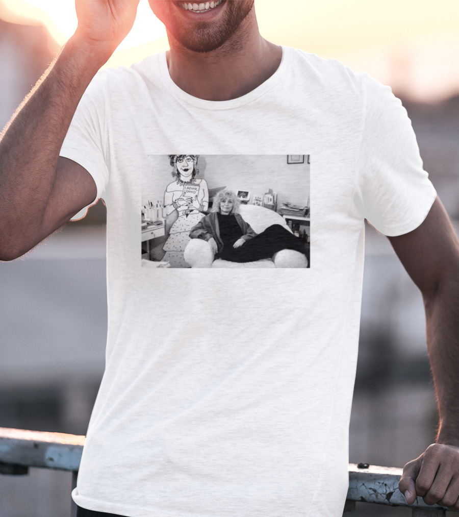 Nicole Hollander With Iconic Advice Lady Cartoon T-Shirt