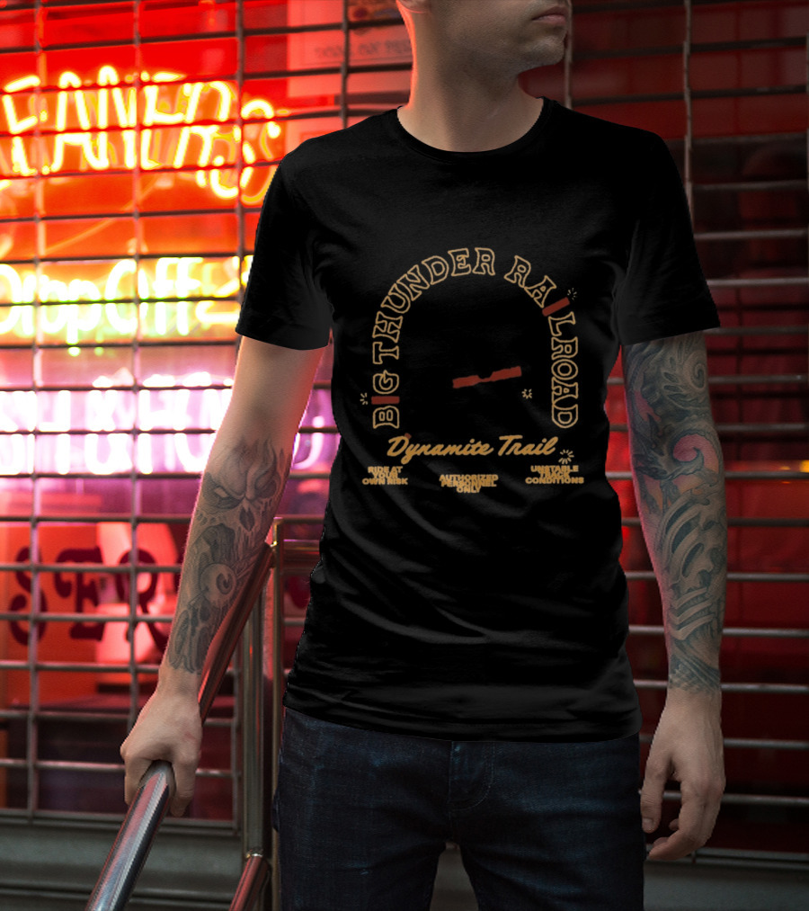 Big Thunder Mountain Railroad Dynamite Trail Frontier Mining Adventure T-Shirt