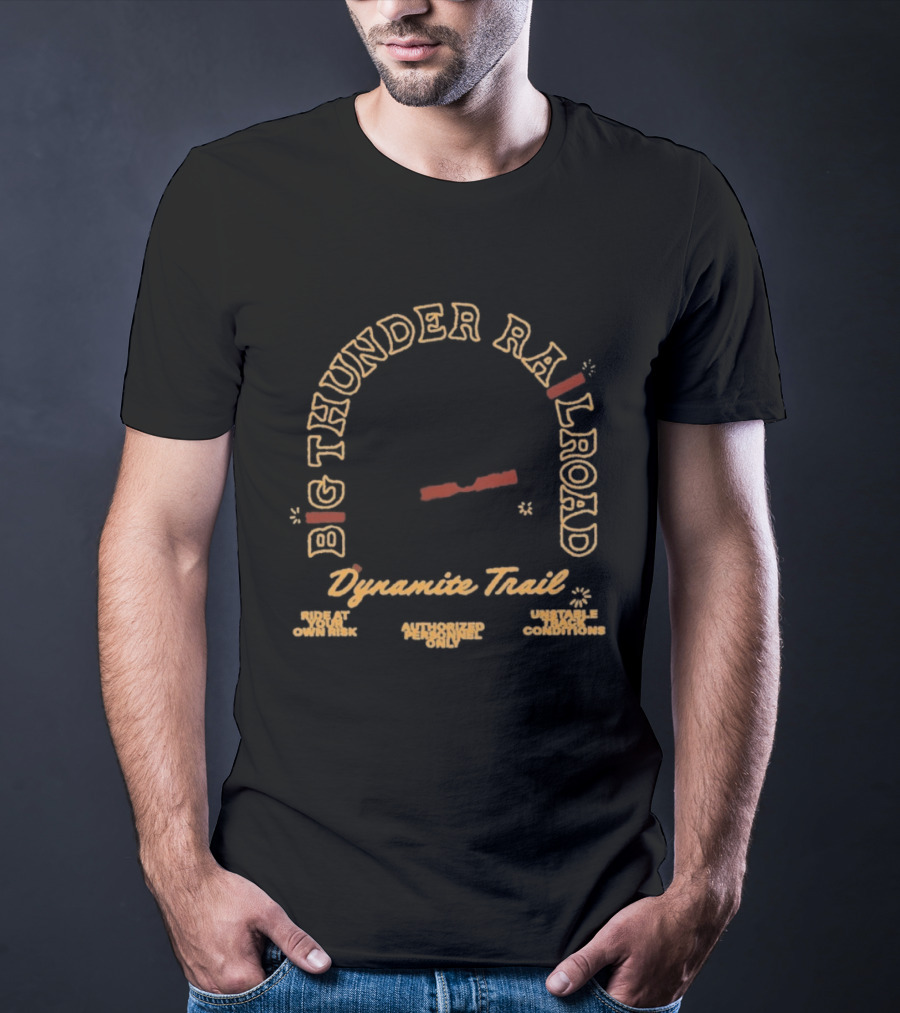Big Thunder Mountain Railroad Dynamite Trail Frontier Mining Adventure T-Shirt