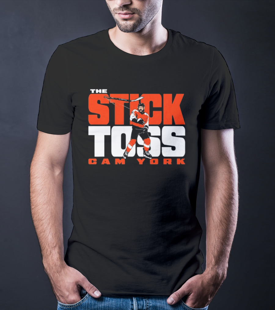 Cam York The Stick Toss Philadelphia Flyers Hockey NHL 2026 T-Shirt