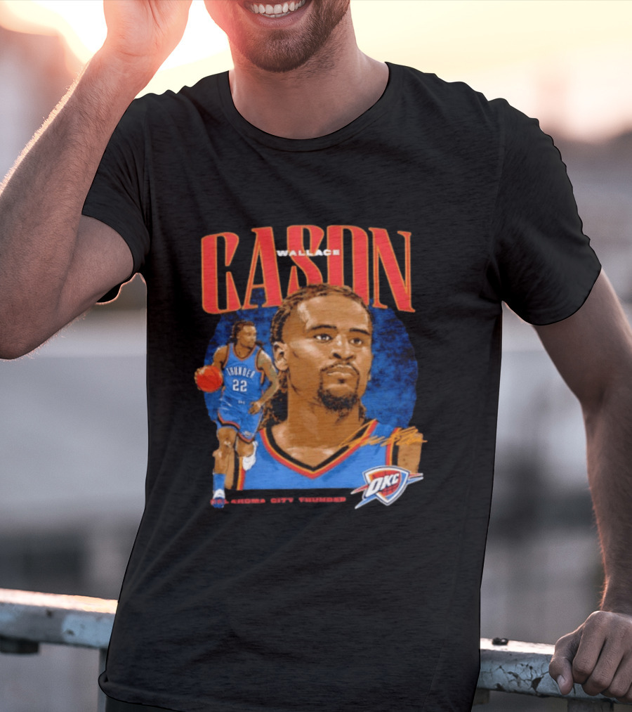 Cason Wallace Oklahoma City Thunder OKC Basketball Player 22 T-Shirt