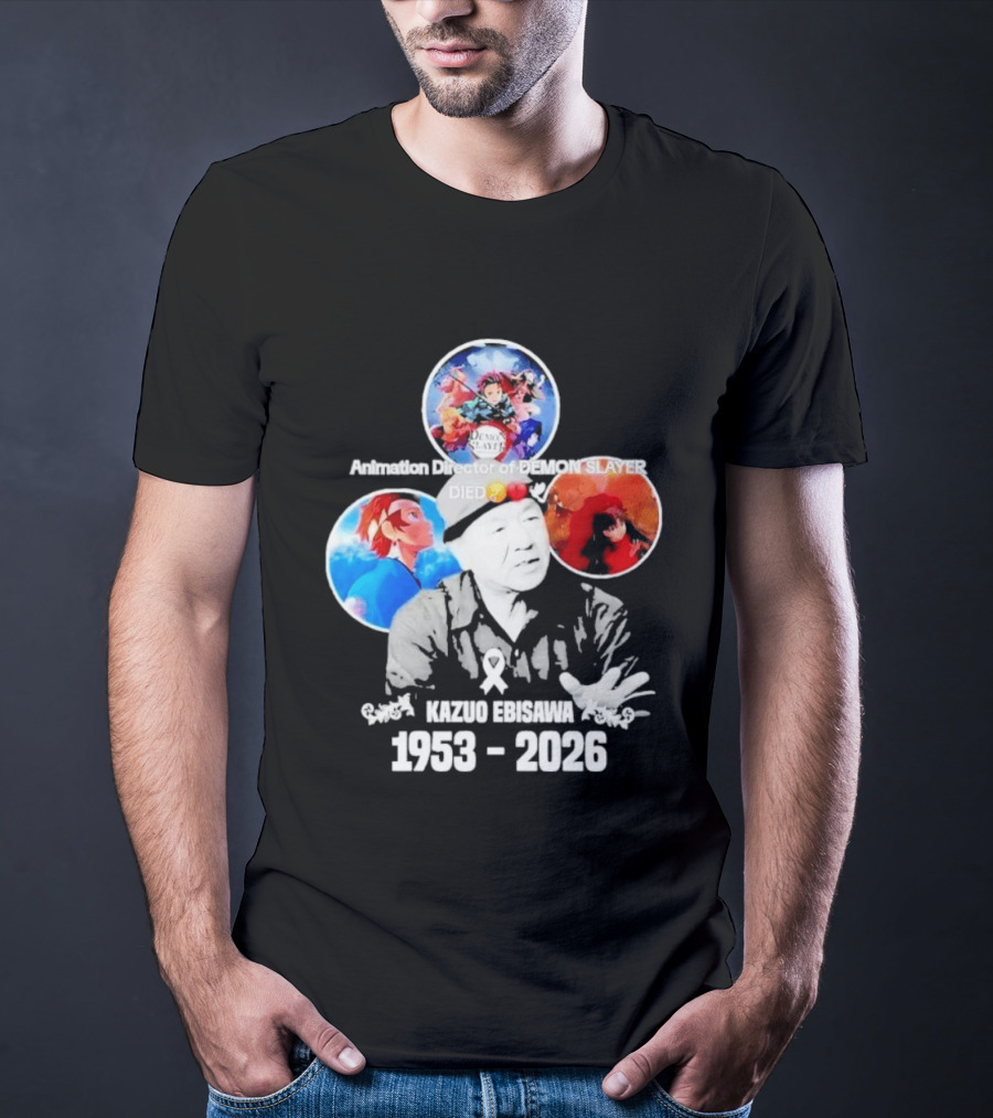 Kazuo Ebisawa 1953 2026 Animation Director Of Manga Slayer Died T-Shirt