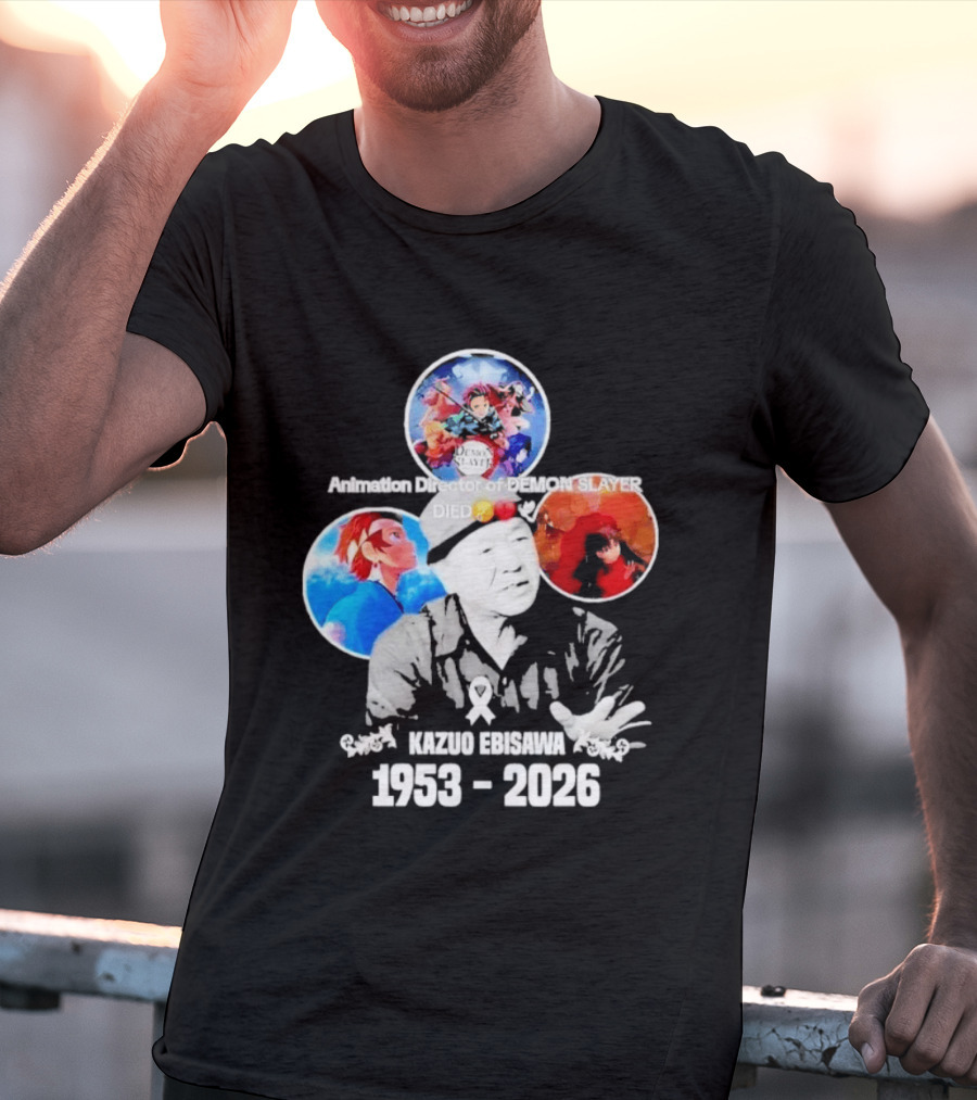 Kazuo Ebisawa 1953 2026 Animation Director Of Manga Slayer Died T-Shirt