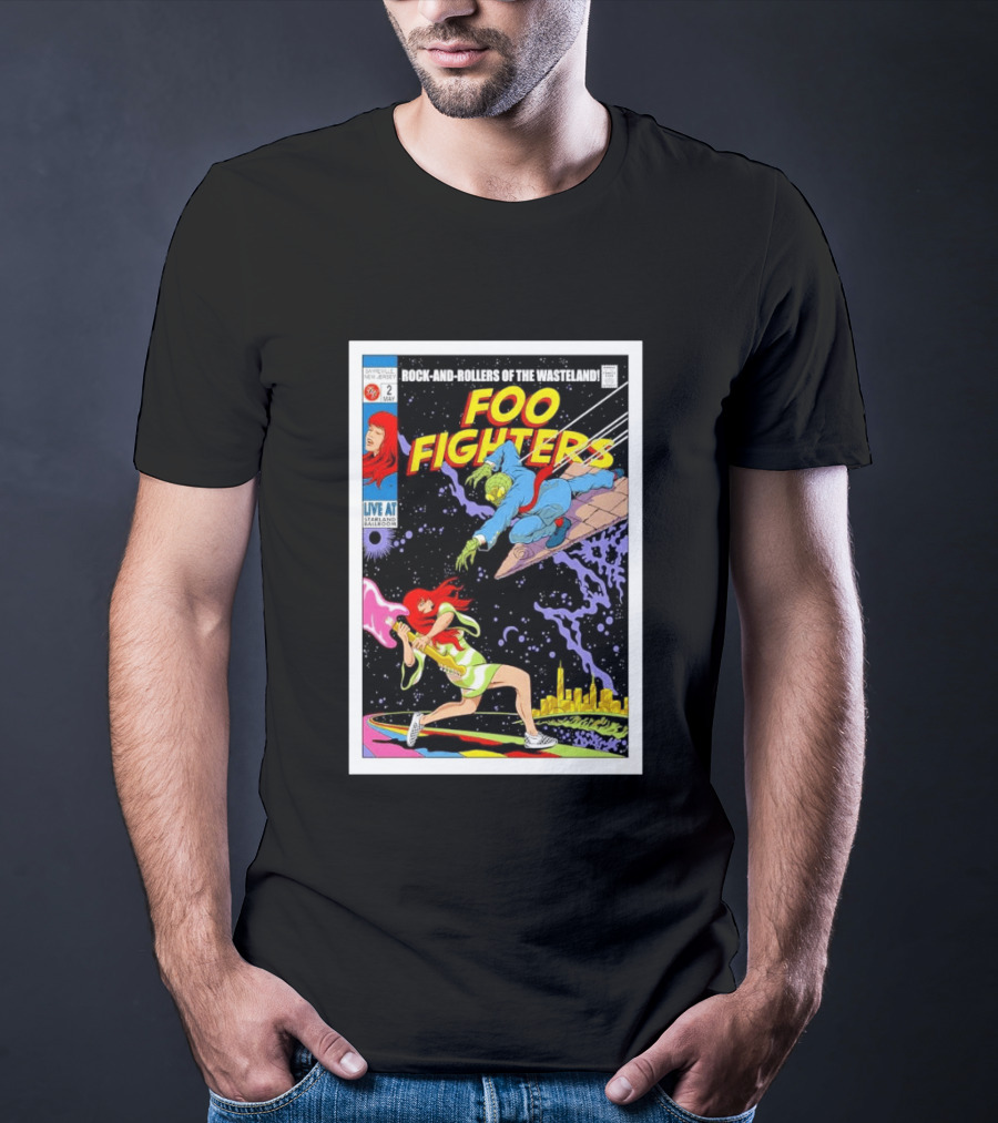 Foo Fighters Rock And Rollers Of The Wasteland Sayreville New Jersey Starland Ballroom May 2 2026 T-Shirt