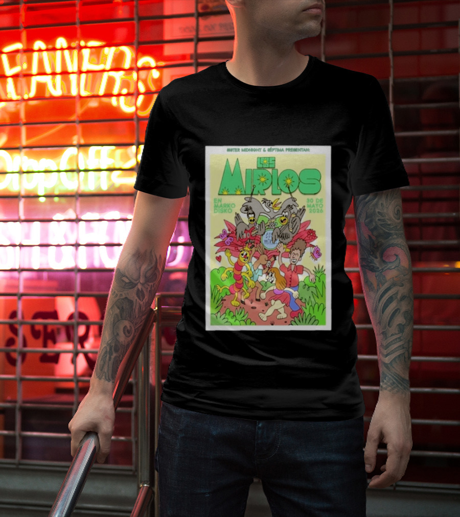 Mister Midnight Y Réptima Presentan Los Mirlos En Marko Disko Tijuana Mayo 30 2026 T-Shirt
