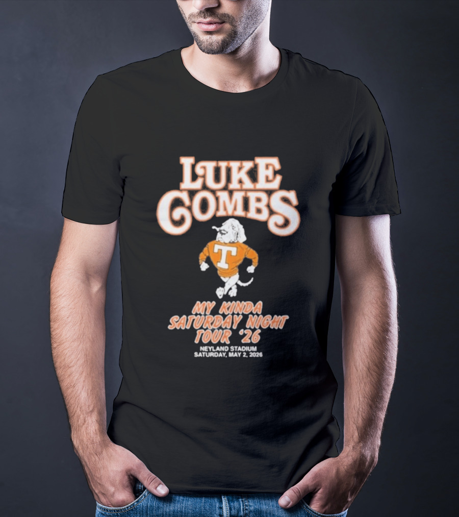 Luke Combs My Kinda Saturday Night Tour '26 Neyland Knoxville Tennessee May 02 T-Shirt