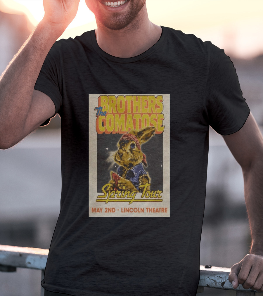 Brothers Comatose Spring Tour May 2nd Lincoln Theatre Rabbit Bandana T-Shirt