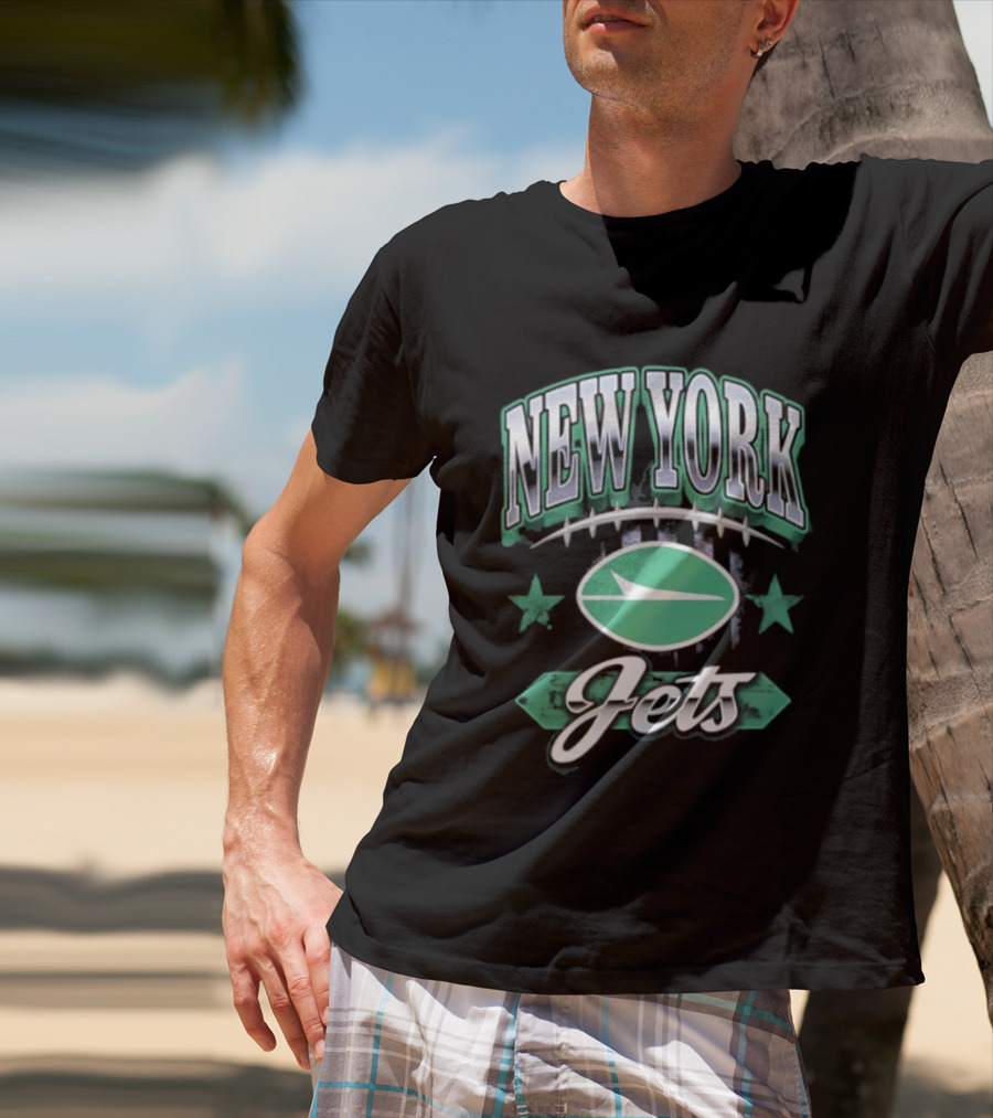 New York Jets Americana 2026 Oval Emblem Stars T-Shirt