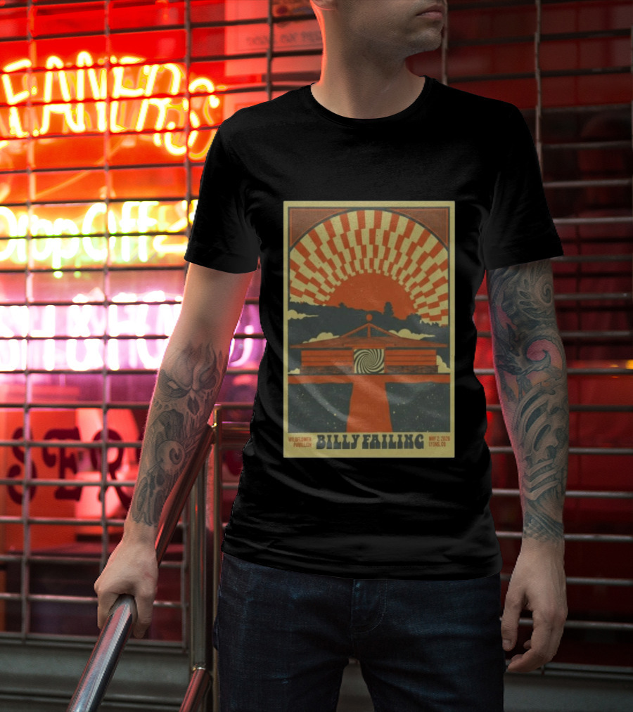 Billy Failing Wildflower Pavilion May 2 2026 Lyons CO T-Shirt