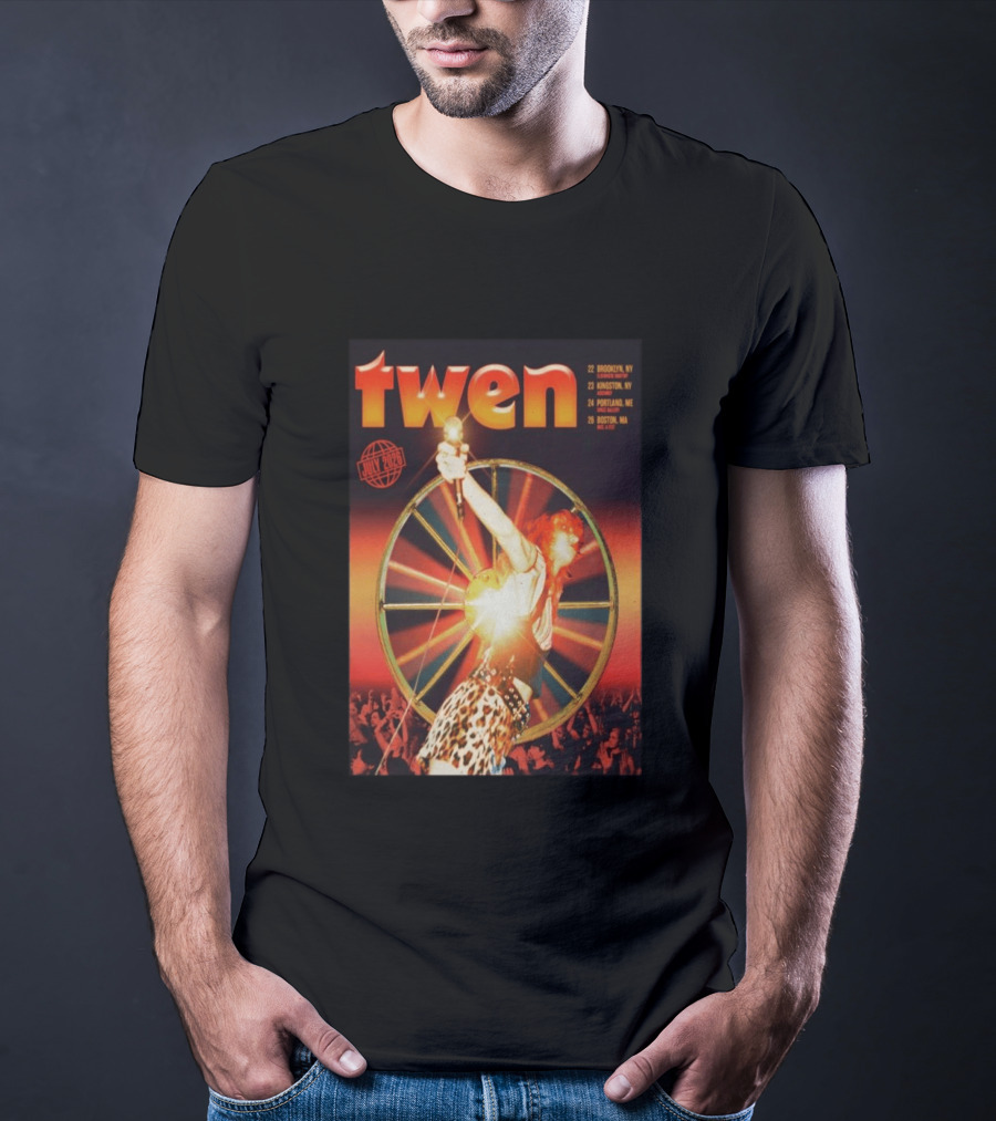 Twen Summer Heat Tour July 2026 Brooklyn Kingston Portland Boston T-Shirt
