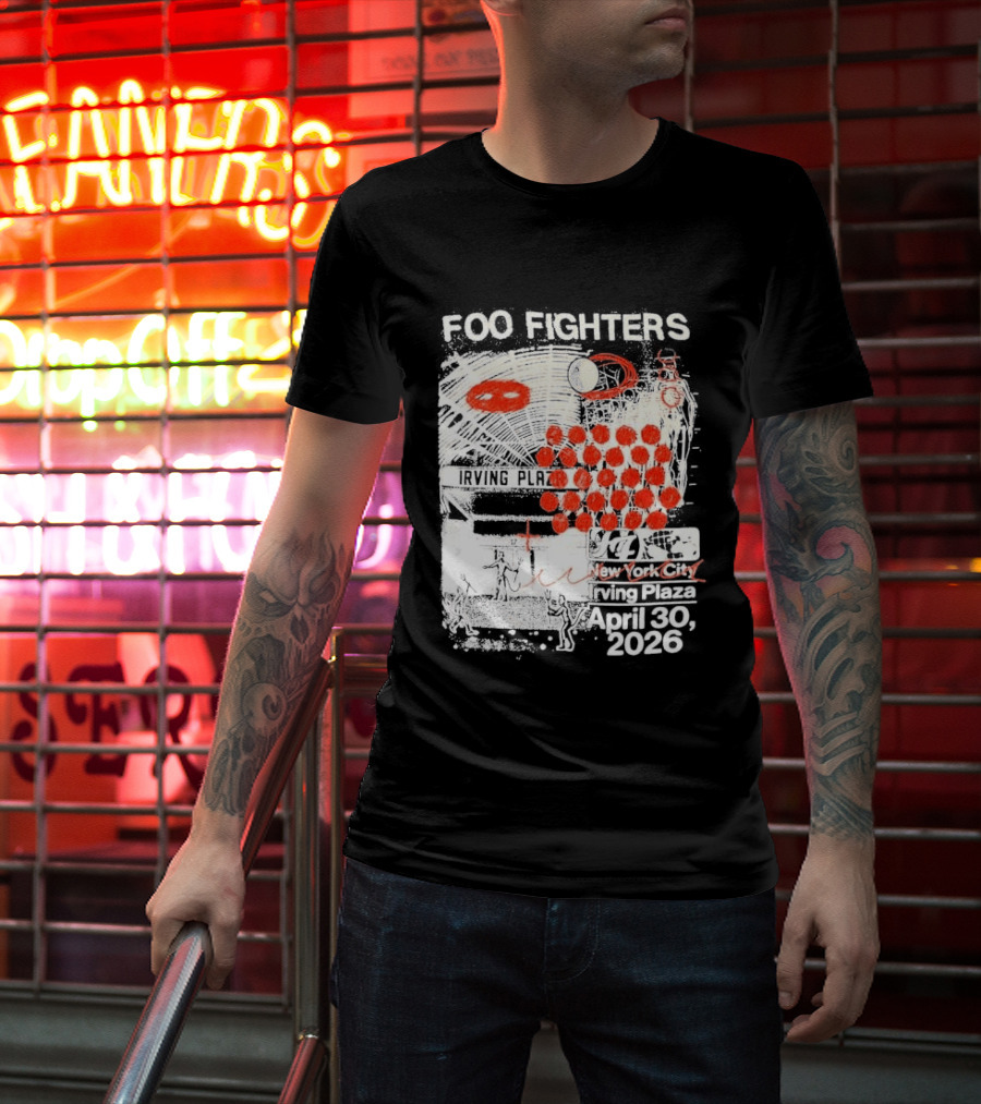 Original Foo Fighters Secret Show Irving Plaza New York City April 30 2026 Your Favorite Toy T-Shirt
