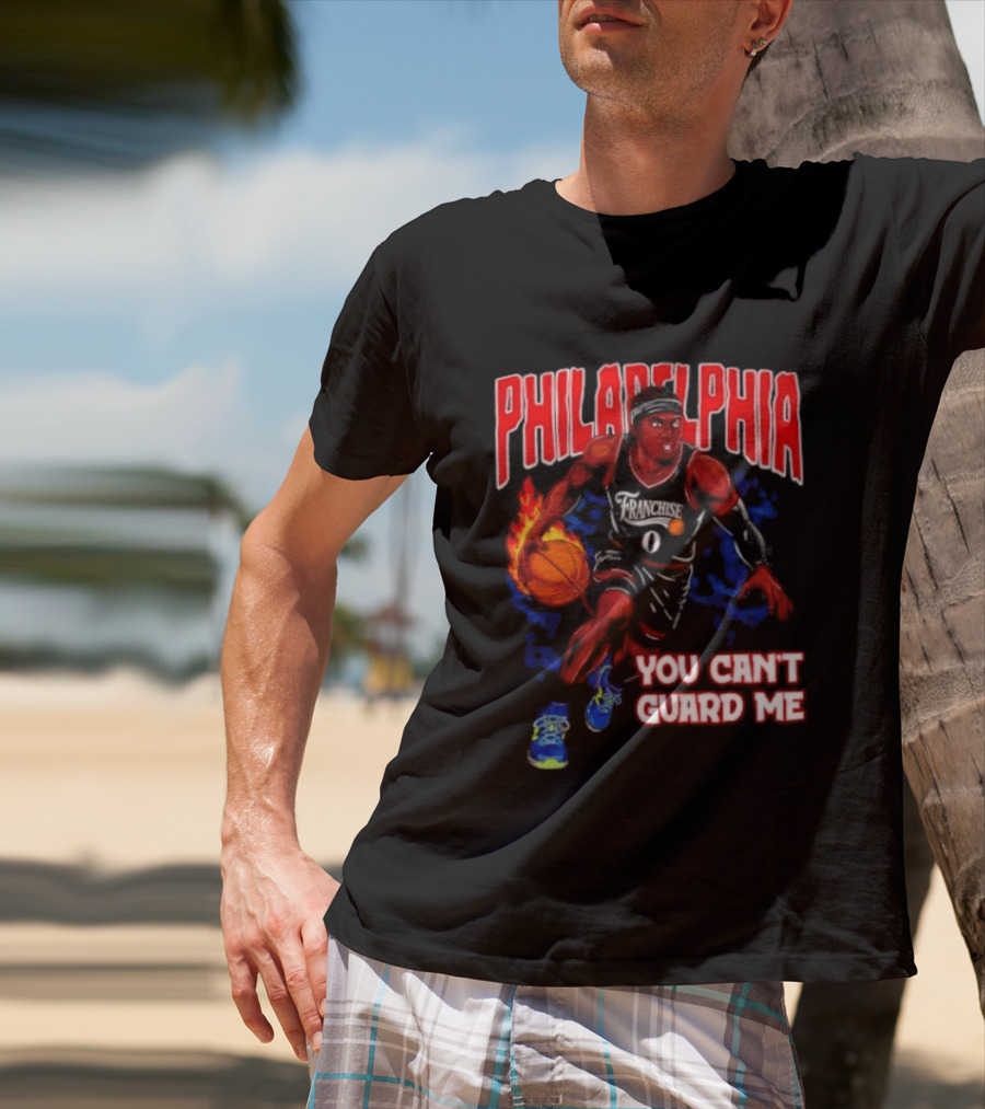 Philadelphia Tyrese Maxey You Can't Guard Me Basketball T-Shirt