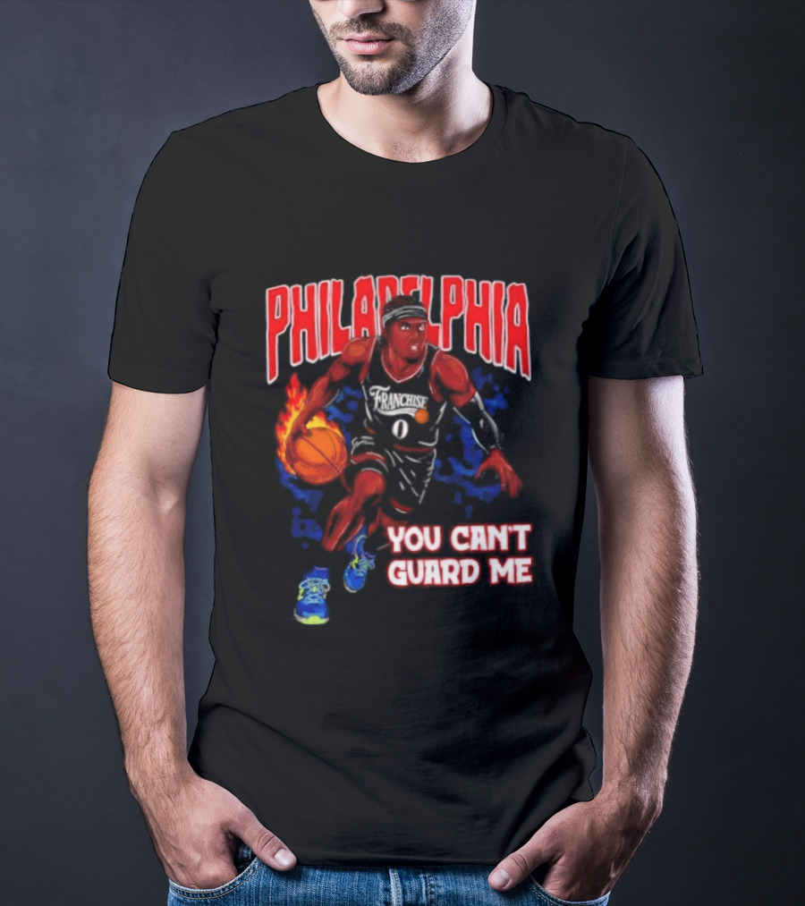 Philadelphia Tyrese Maxey You Can't Guard Me Basketball T-Shirt