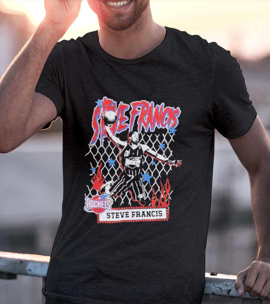 Steve Francis Rockets Mitchell & Ness NBA Street Player Houston T-Shirt
