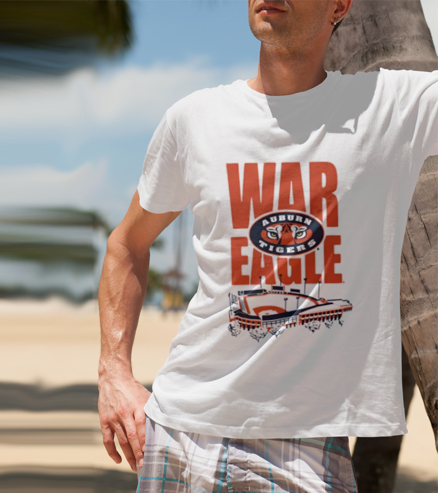 Auburn Tigers War Eagle Baseball Stadium Tiger Eyes T-Shirt