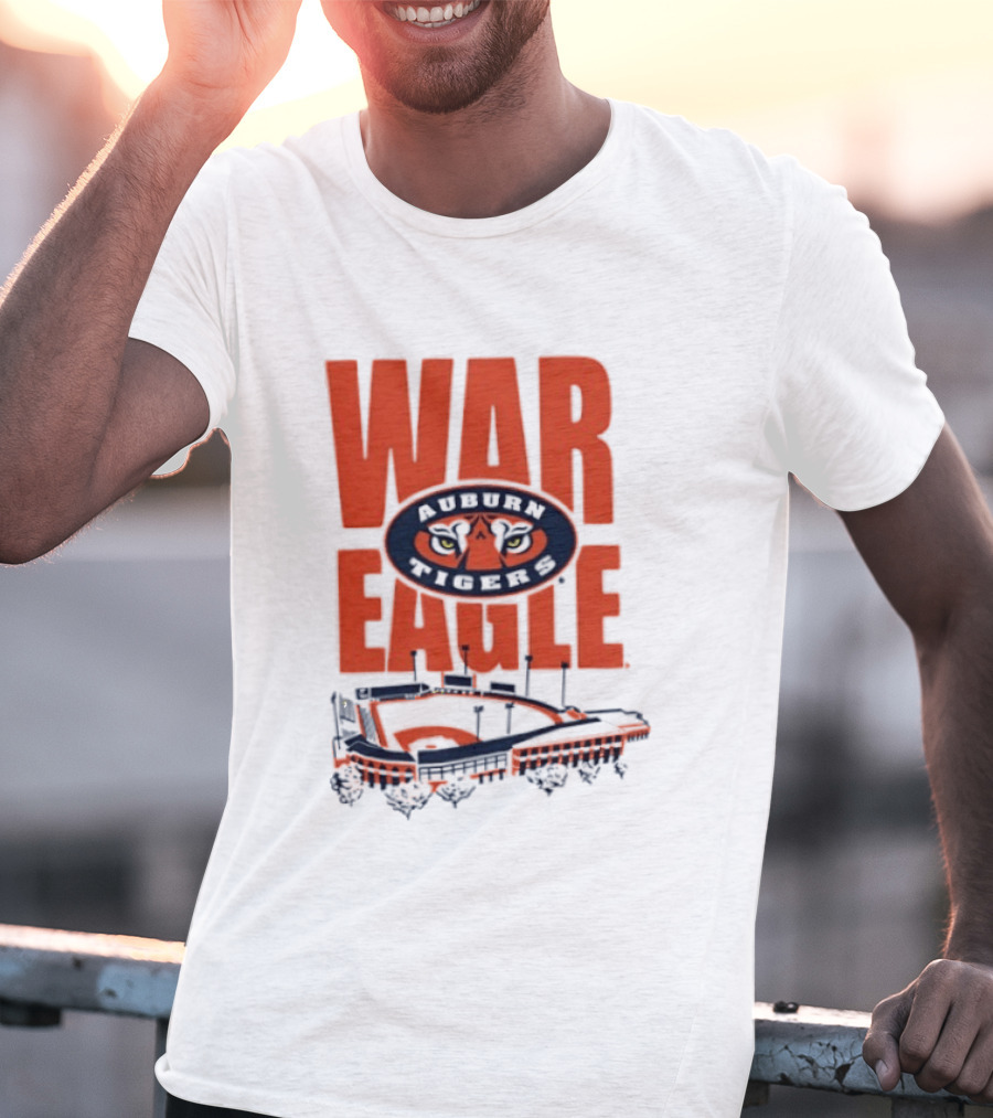 Auburn Tigers War Eagle Baseball Stadium Tiger Eyes T-Shirt