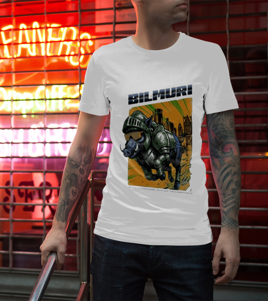 Bilmuri Armored Boar Detroit Skyline The Fillmore May 3 2026 T-Shirt