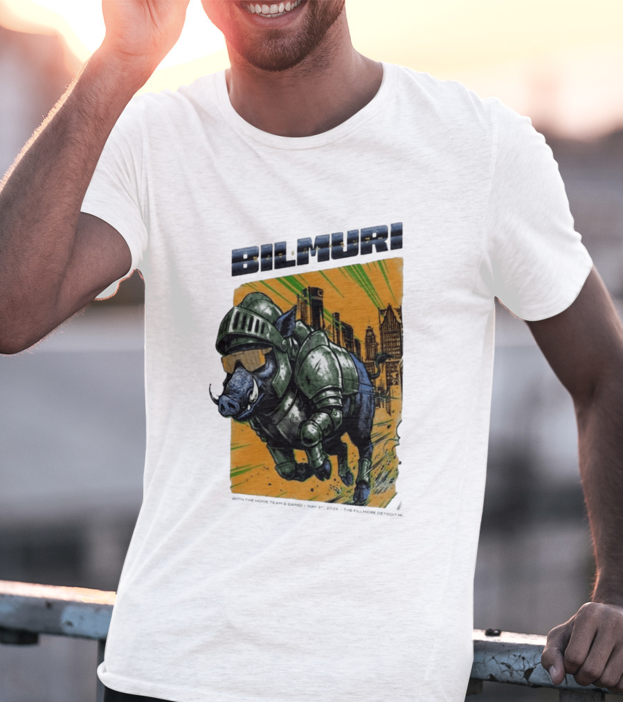 Bilmuri Armored Boar Detroit Skyline The Fillmore May 3 2026 T-Shirt