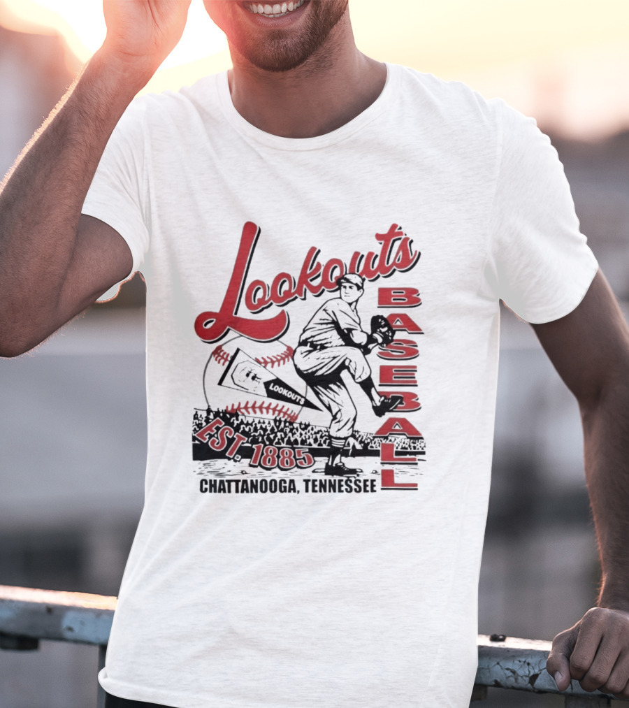 Lookouts Baseball Chattanooga Tennessee Est 1885 T-Shirt