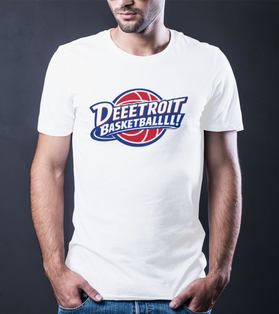 Deeetroit Basketballlll Basketball Sports Fan T-Shirt