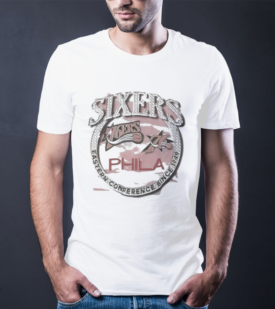 Philadelphia 76ers Hardwood Classics Sixers Crown Jewels Retro NBA 76ers Phila T-Shirt