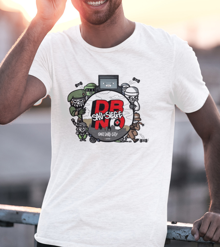 Rainbow Six Siege DBNO Salt Lake City 2026 Gaming Event Characters T-Shirt