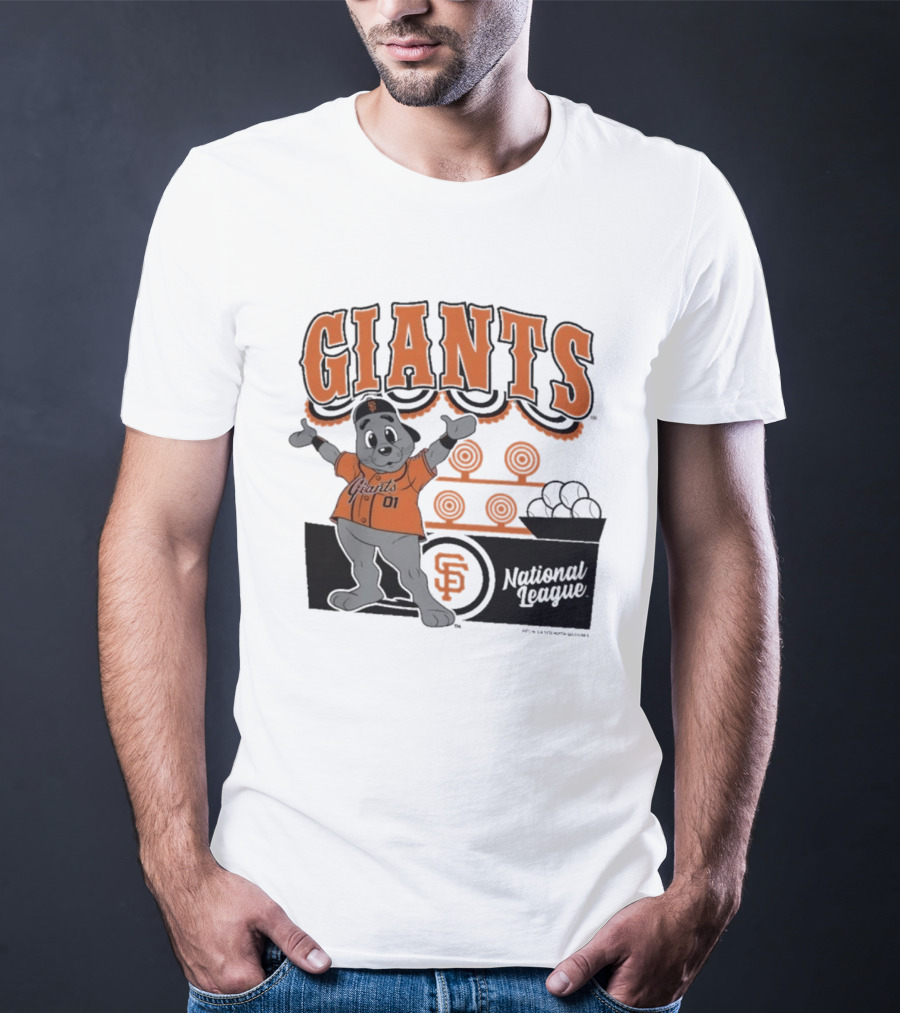 San Francisco Giants Mitchell & Ness Cream Step Back Up Giants National League T-Shirt