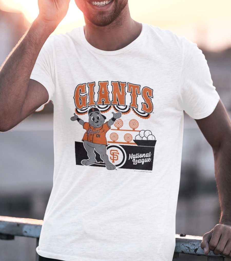 San Francisco Giants Mitchell & Ness Cream Step Back Up Giants National League T-Shirt