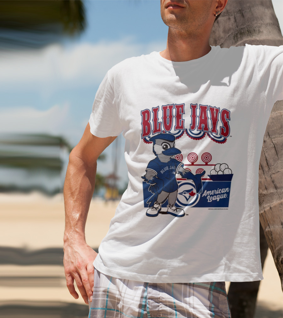 Toronto Blue Jays Mitchell Ness Step Back Up Cream American League T-Shirt