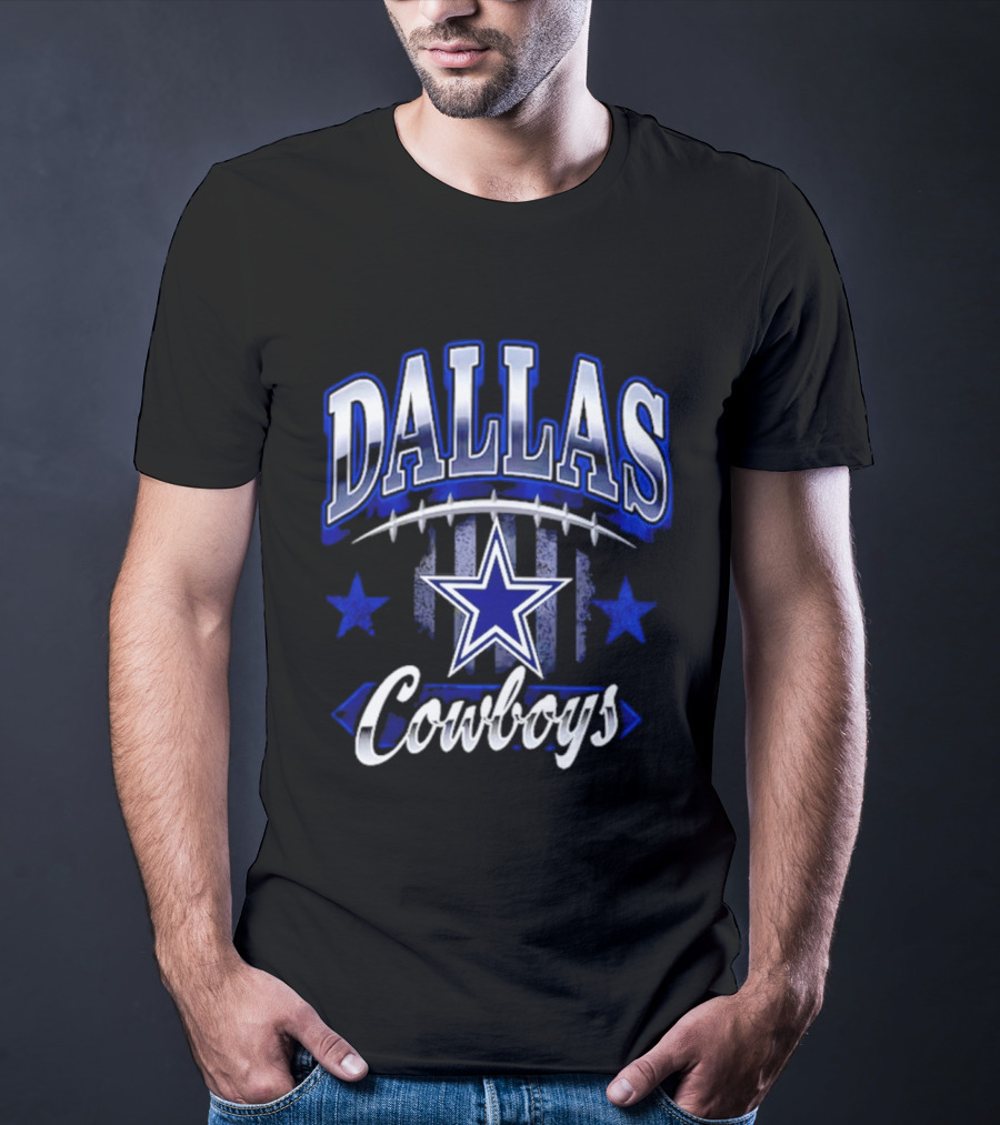 Dallas Cowboys Americana 2026 Star And Stripes Football Team Fan T-Shirt