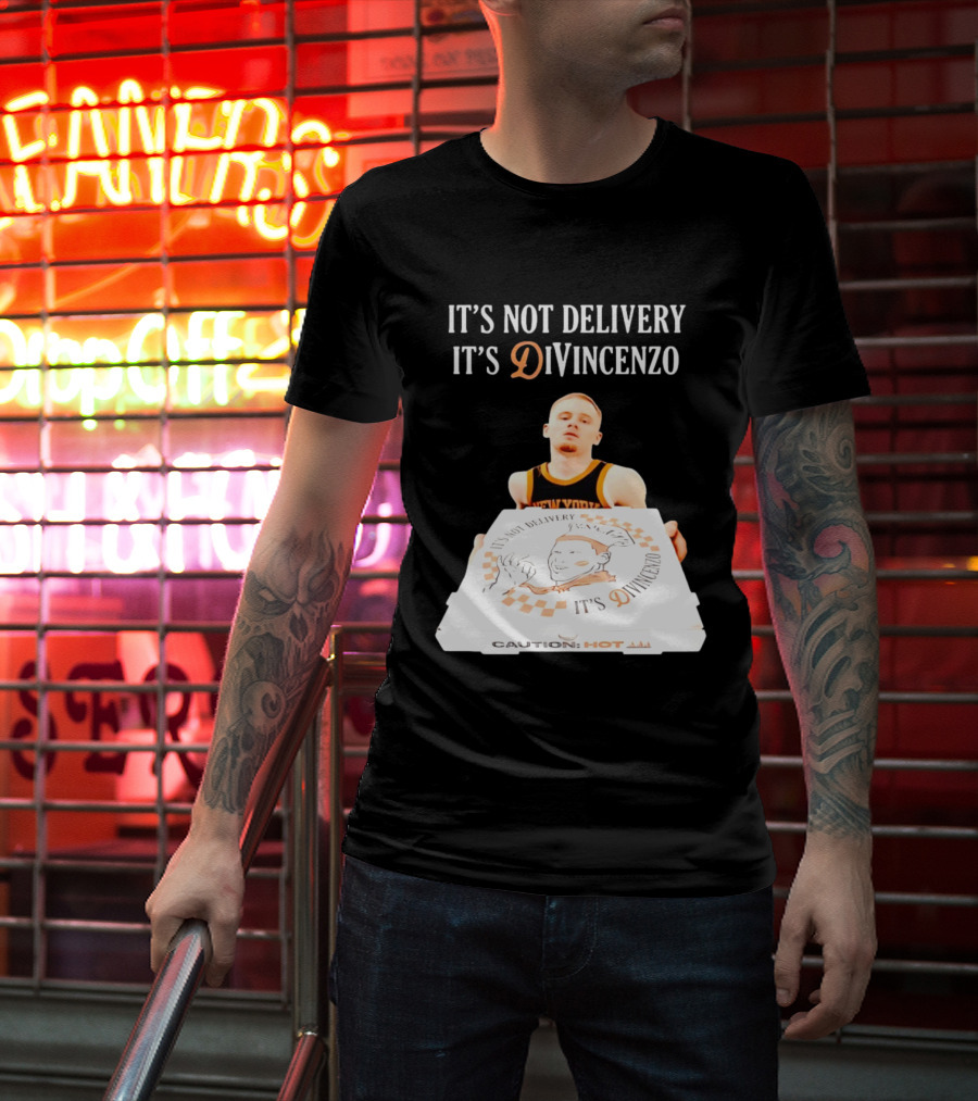 It's Not Delivery It's DiVincenzo Basketball Pizza Box T-Shirt