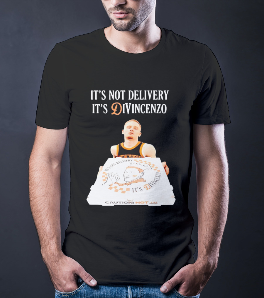 It's Not Delivery It's DiVincenzo Basketball Pizza Box T-Shirt