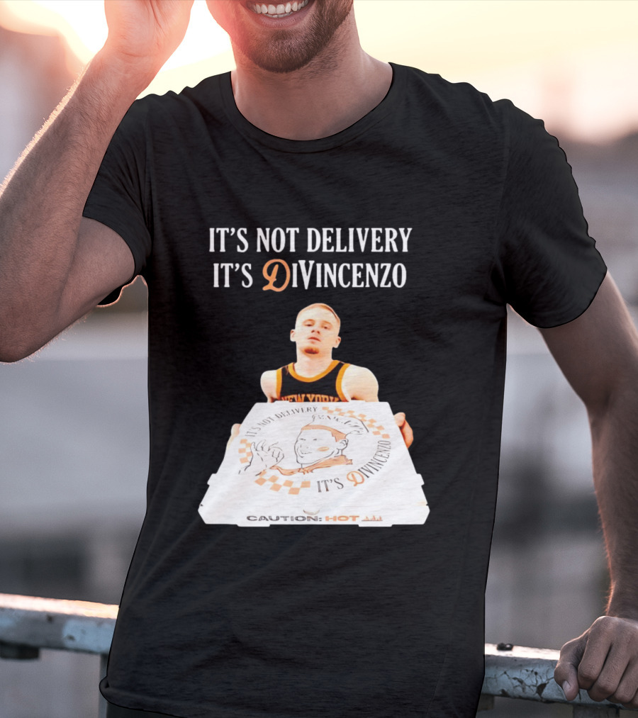 It's Not Delivery It's DiVincenzo Basketball Pizza Box T-Shirt