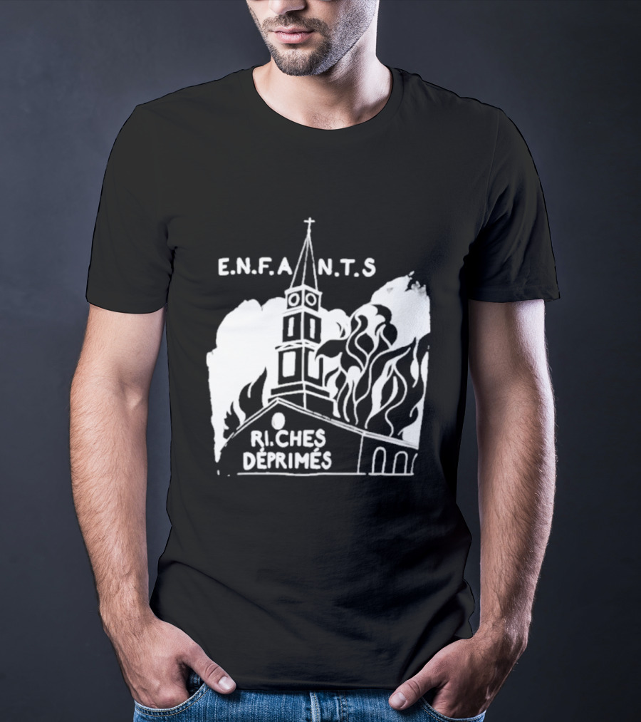 ENFANTS Riches Déprimés Burning Church Enhypen Wear T-Shirt