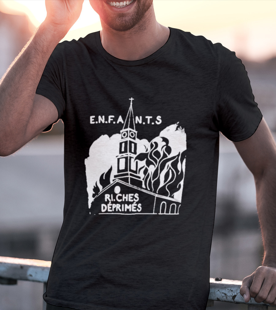 ENFANTS Riches Déprimés Burning Church Enhypen Wear T-Shirt