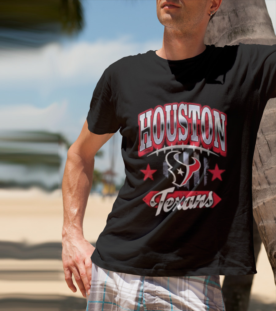 Houston Texans 2026 Americana Stars And Stripes T-Shirt