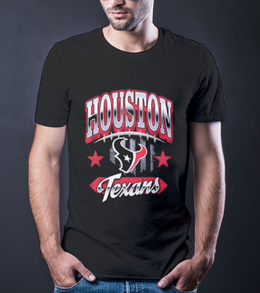 Houston Texans 2026 Americana Stars And Stripes T-Shirt