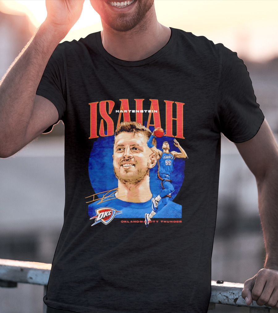 Isaiah Hartenstein 55 Oklahoma City Thunder NBA OKC Signature T-Shirt