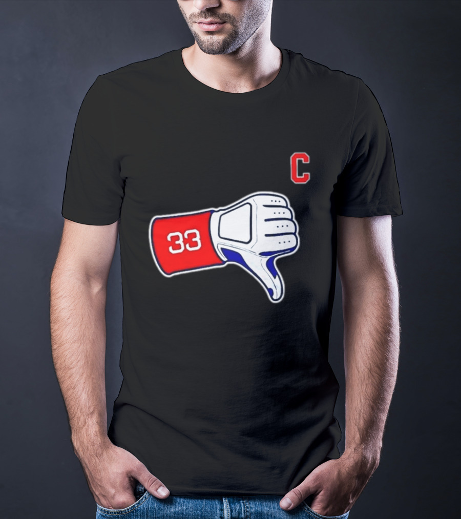 Jason Varitek Iconic 33 Thumbs Down Gesture Red Sox Symbol C T-Shirt