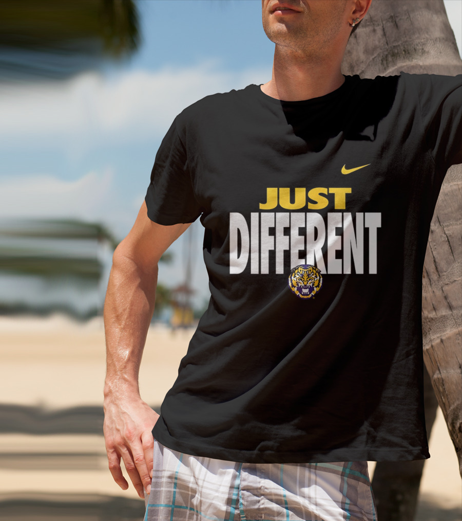 Just Different LSU Tigers Nike Iconic Team Spirit T-Shirt