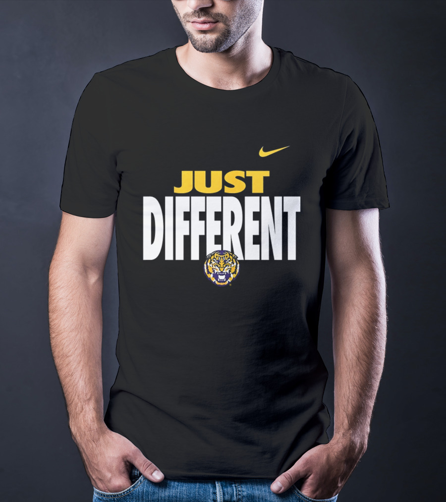 Just Different LSU Tigers Nike Iconic Team Spirit T-Shirt