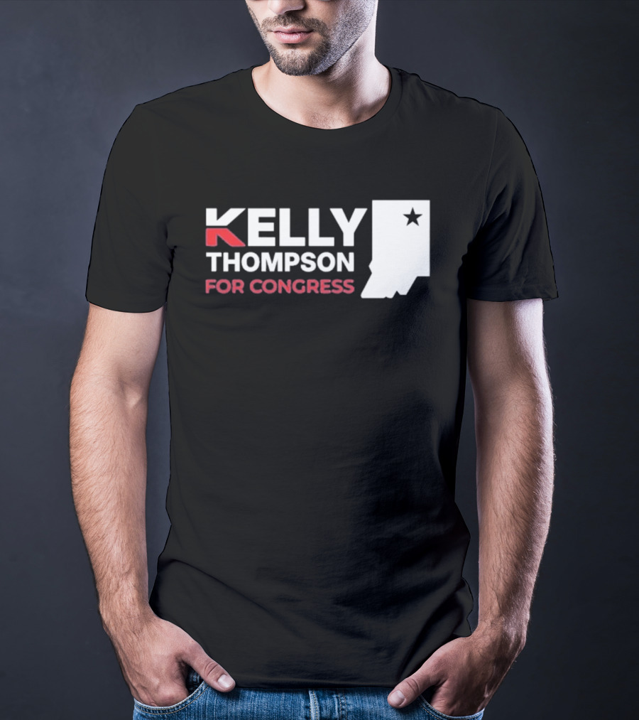 Kelly Thompson For Congress Indiana Star Icon Representation T-Shirt
