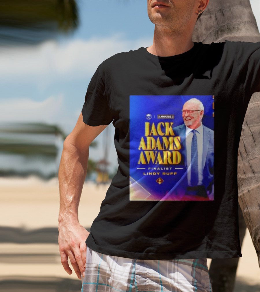 Lindy Ruff Jack Adams Award Finalist NHL Coach Recognition T-Shirt