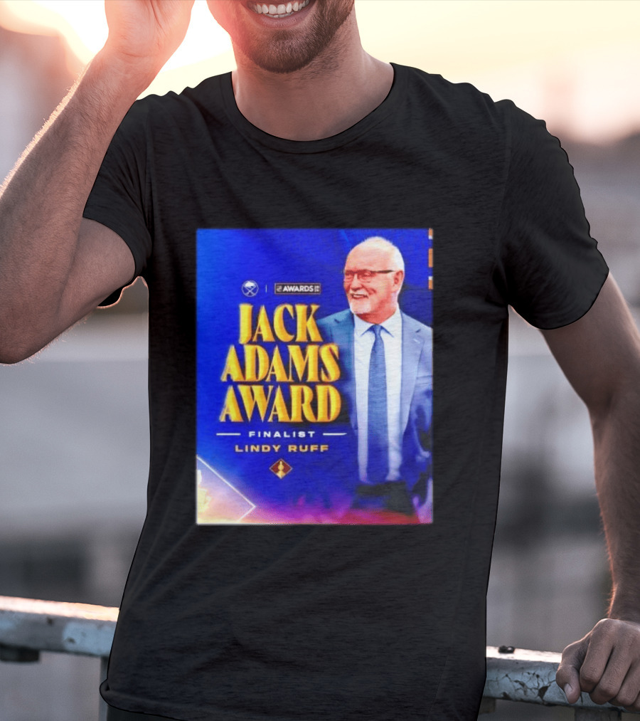 Lindy Ruff Jack Adams Award Finalist NHL Coach Recognition T-Shirt