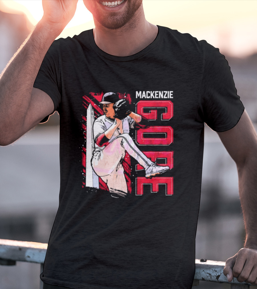 Mackenzie Gore Washington Pitching Action Baseball T-Shirt