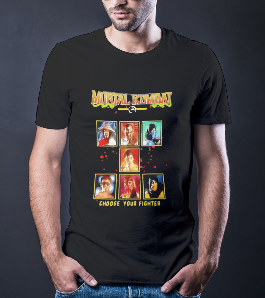 Mortal Kombat Choose Your Fighter Iconic Characters Selection T-Shirt